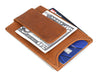 Sestao Leather Minimalist Money Clip Wallet - Chestnut - Aaron Leather Goods