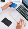Sestao Leather Minimalist Money Clip Wallet - Raven Black - Aaron Leather Goods