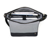 Savona Leather Messenger Bag - Raven Black - Aaron Leather Goods