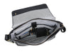 Savona Leather Messenger Bag - Raven Black - Aaron Leather Goods