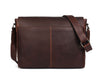 Villandry Leather Messenger Bag - Walnut Brown - Aaron Leather Goods