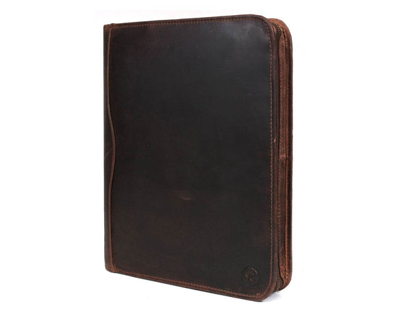 Asturias Leather Organizer - Walnut Brown - Aaron Leather Goods