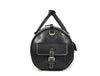 Pamplona Leather Duffle bag - Raven Black - Aaron Leather Goods Inc