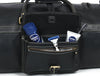 Pamplona Leather Duffle bag - Raven Black - Aaron Leather Goods Inc