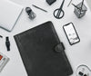 Marsala Leather Organizer - Black - Aaron Leather Goods
