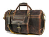 Bolzano Leather Duffle Bag - Walnut Brown - Aaron Leather Goods