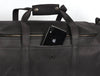 Cordoba Leather Barrel Bag - Raven Black - Aaron Leather Goods