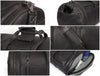 Cordoba Leather Barrel Bag - Raven Black - Aaron Leather Goods