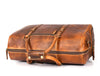 Arezzo Leather Overnight Bag - Caramel Brown - Aaron Leather Goods