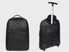 Atria Upcycled Leather Trolley Bag - Black - Aaron Leather Goods