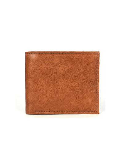 Cuenca Leather Bifold Mens Wallet - Chestnut - Aaron Leather Goods