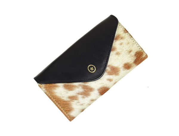 Versaille Hairon Leather Clutch - Aaron Leather Goods Inc