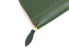 Vintage Full - Grain Leather Zip Wallet | Compact Travel Wallet for Men & Women - Aaron Leather Goods