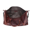 Vintage Leather Duffle Bag – LH-TB-161 - Brown - Aaron Leather Goods Inc