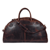 Vintage Leather Weekender Duffel Bag – Large Handmade Travel Bag for Men & Women - Aaron Leather Goods Inc