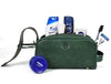 Omaha Leather Toiletry Bag - Pine Green - Aaron Leather Goods