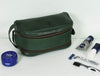 Omaha Leather Toiletry Bag - Pine Green - Aaron Leather Goods