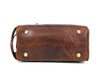 Omaha Leather Toiletry Bag - Hickory Brown - Aaron Leather Goods
