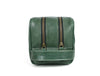 Tampa Leather Toiletry Bag - Fossil Green - Aaron Leather Goods