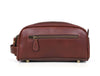 Omaha Leather Toiletry Bag - Pecan Brown - Aaron Leather Goods