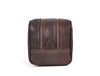 Tampa Leather Toiletry Bag - Hickory Brown - Aaron Leather Goods