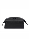 Normandy Leather Toiletry Bag - Raven Black - Aaron Leather Goods