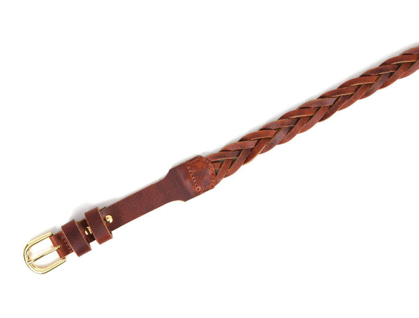Decatur Leather Belt - Brown - Aaron Leather Goods