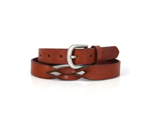 Decatur Leather Belt - Tan - Aaron Leather Goods