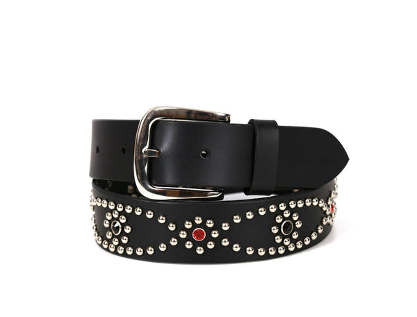 Ozark Leather Belt - Black - Aaron Leather Goods