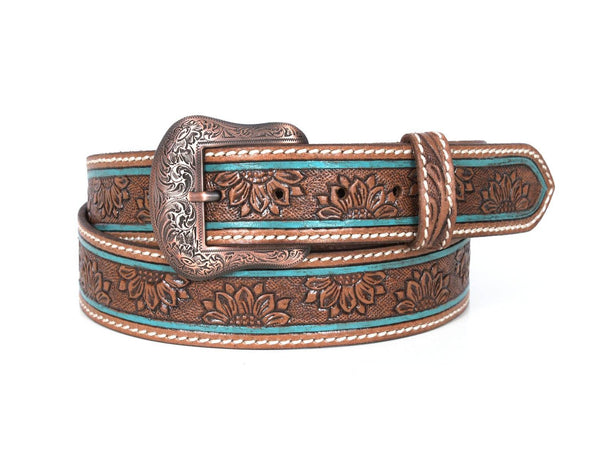 Reno Leather Belt - Brown - Aaron Leather Goods