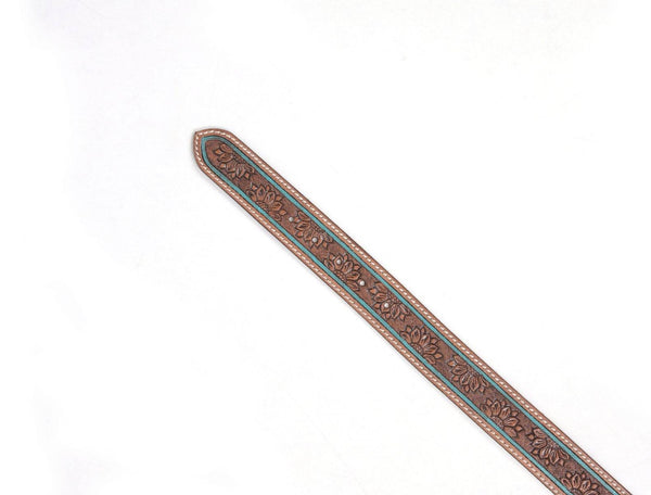 Reno Leather Belt - Brown - Aaron Leather Goods