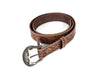 Carmel Leather Belt & Wallet Gift Combo - Brown - Aaron Leather Goods
