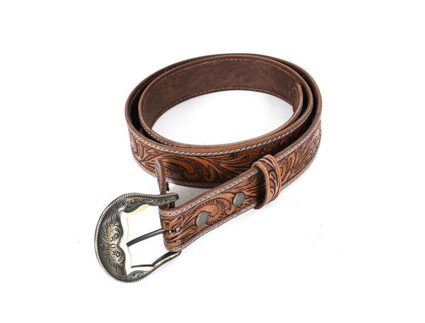Carmel Leather Belt & Wallet Gift Combo - Brown - Aaron Leather Goods