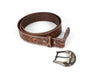 Carmel Leather Belt & Wallet Gift Combo - Brown - Aaron Leather Goods