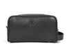 Tampa Leather Toiletry Bag - Raven Black - Aaron Leather Goods