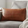 Arizona Leather Pillow Cover - Brown - Aaron Leather Goods