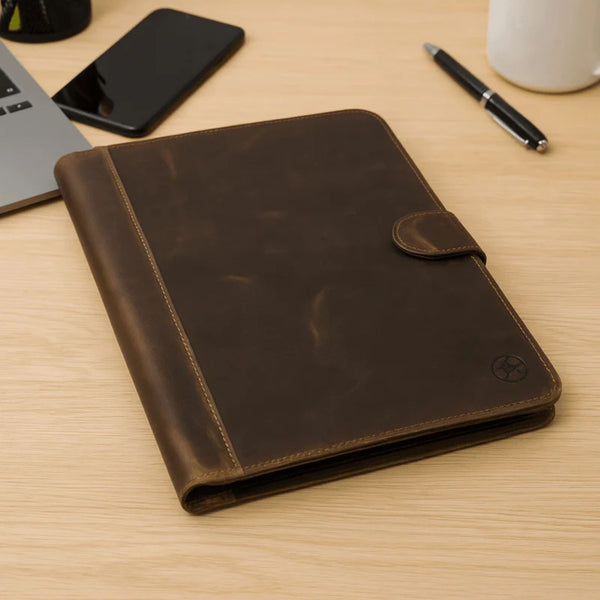 Draco Leather Journal - Brown - Aaron Leather Goods
