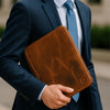 Asturias Leather Organizer - Caramel Brown - Aaron Leather Goods